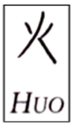 huo ideogramma fuoco