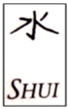 shui ideogramma acqua